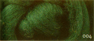 Carded Corriedale Wool Roving - Green Tea