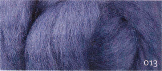 Carded Merino Wool Sliver - Blueberry