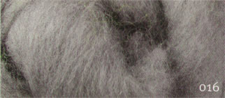 Carded Corriedale Wool Roving - Grey