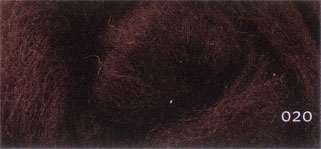 Carded Merino Wool Sliver - Chocolate