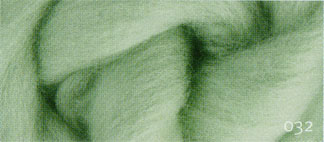 Carded Merino Wool Sliver - Mint