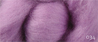 Carded Corriedale Wool Roving - Lavender