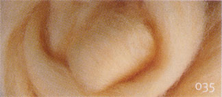 Carded Merino Wool Sliver - Honey
