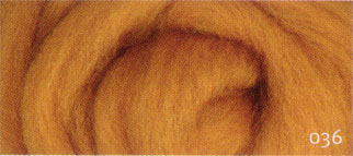 Carded Corriedale Wool Roving - Butterscotch