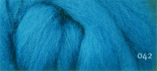 Carded Merino Wool Sliver - Lagoon