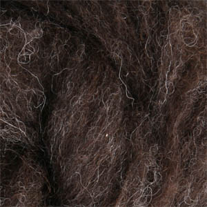 30 Micron Carded Corriedale Wool Roving - Natural Dark