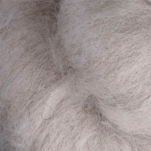 30 Micron Carded Corriedale Wool Roving - Natural Light