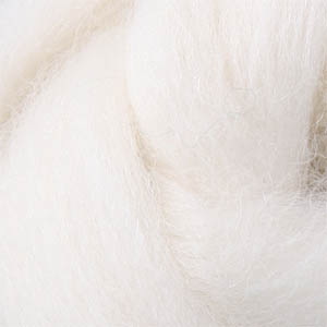 22 Micron Superwash Merino Wool Roving - Natural White