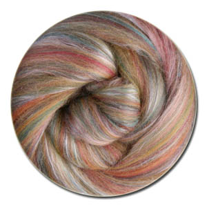 Ashford Carded Silk & Merino Roving - Cinnamon