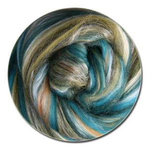 Ashford Carded Silk & Merino Roving - Peppercorns