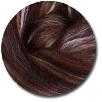Ashford Carded Silk & Merino Roving - Spice
