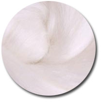 Ashford Carded Silk & Merino Roving - Vanilla