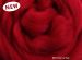 Merino Wool Sliver/Roving/Top - Cherry Red - 100g