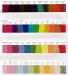 Colour Card - Ashford Dyed Corriedale Roving/Sliver