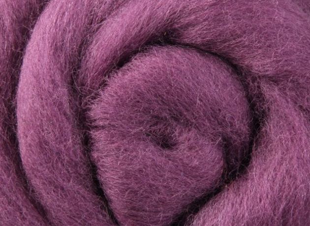 Corriedale Wool Sliver/Roving/Top - Grape Jelly - 1kg