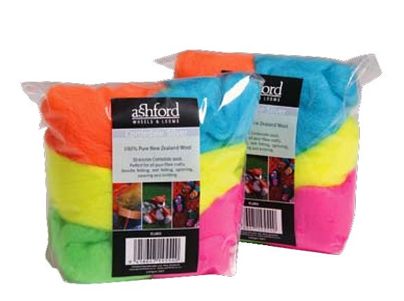 Felting Wool Multi-Colour Packs 100g - Felting Wool Packs - Felting ...
