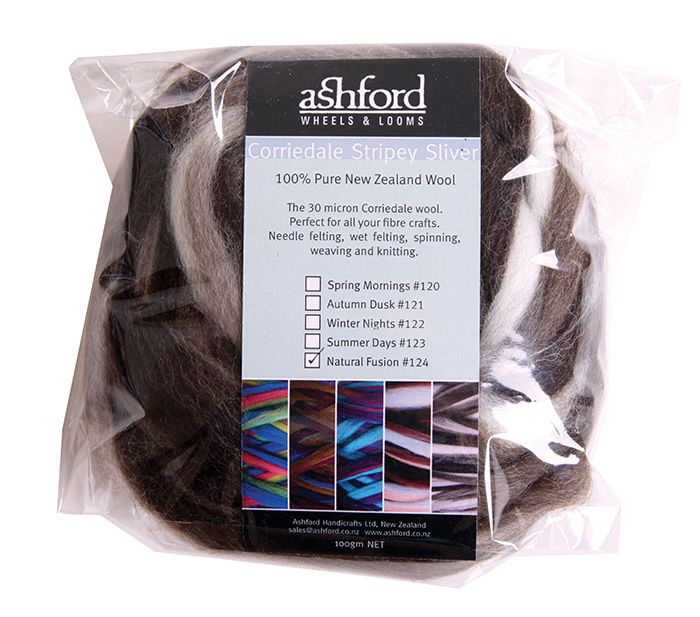 Stripy Blend Felting Wool Pack 100g