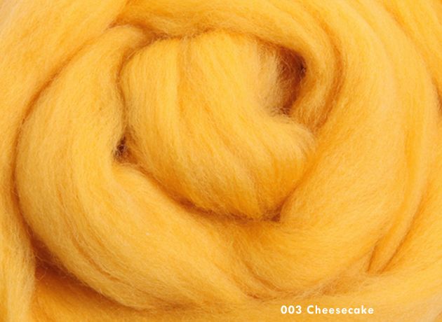 Merino Wool Sliver/Roving/Top - Cheesecake - 500g