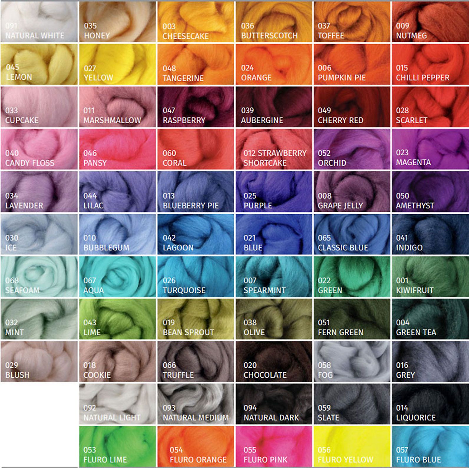 Felting Wool Single Colour Packs 100g - Merino