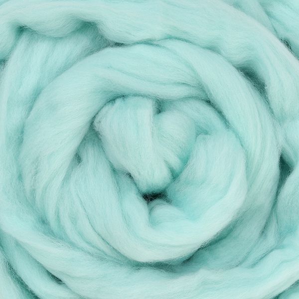 Merino Wool Sliver/Roving/Top - Seafoam - 100g