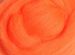 Corriedale Wool Sliver/Roving/Top - Fluro Orange - 100g