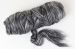 30% Mulberry Silk, 70%  Merino Wool Sliver/Roving/Top - Black Silk Merino Blend